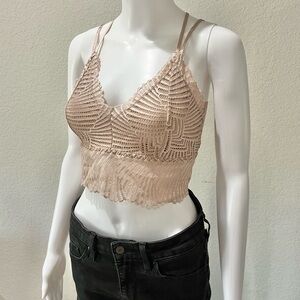 Lace Bralette Crop Top